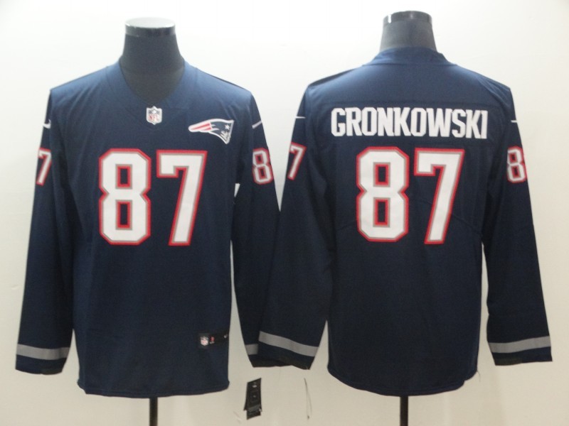Men's New England Patriots Rob Gronkowski #87 Navy Jersey